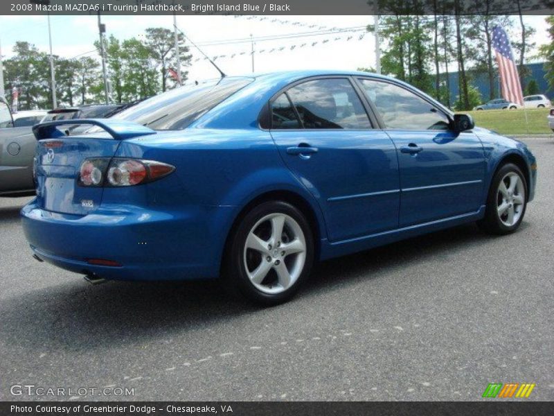 Bright Island Blue / Black 2008 Mazda MAZDA6 i Touring Hatchback