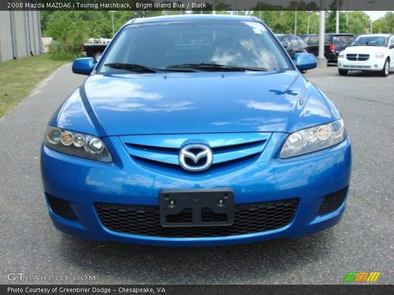 Bright Island Blue / Black 2008 Mazda MAZDA6 i Touring Hatchback