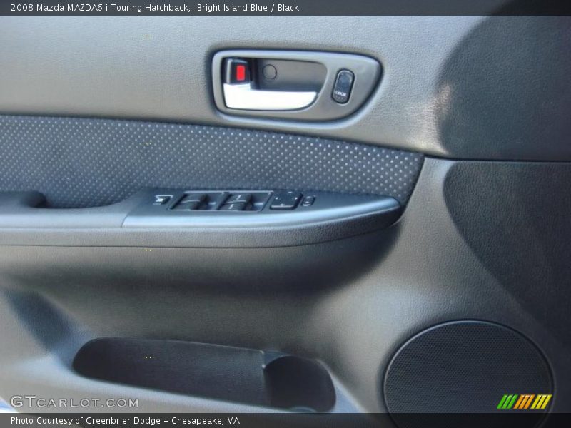 Bright Island Blue / Black 2008 Mazda MAZDA6 i Touring Hatchback