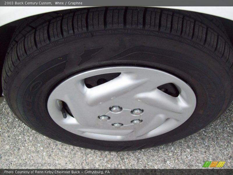 White / Graphite 2003 Buick Century Custom