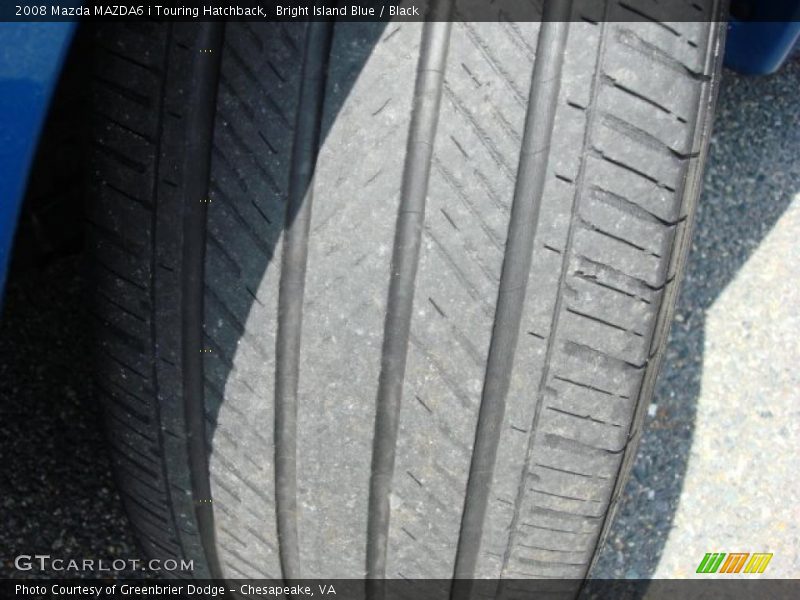 Bright Island Blue / Black 2008 Mazda MAZDA6 i Touring Hatchback