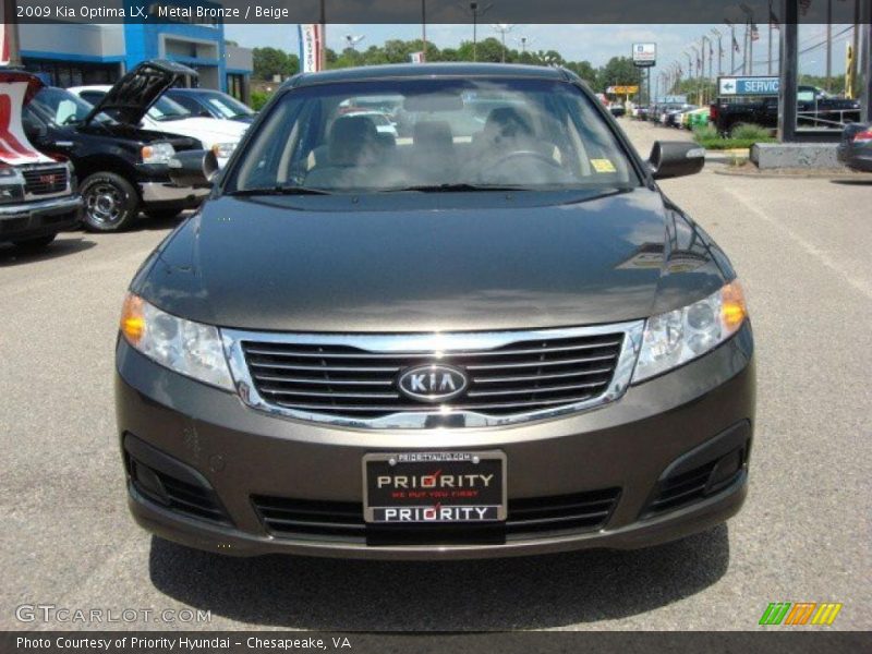 Metal Bronze / Beige 2009 Kia Optima LX