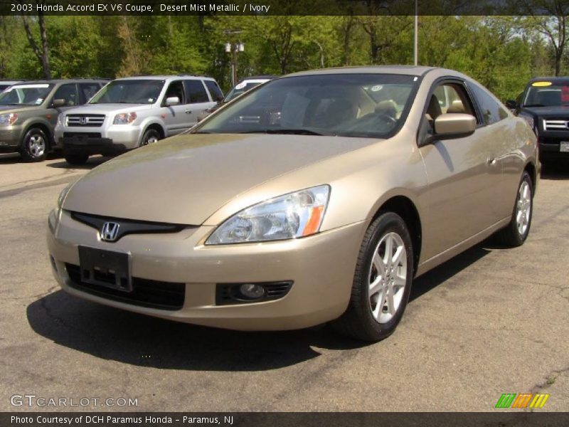 Desert Mist Metallic / Ivory 2003 Honda Accord EX V6 Coupe