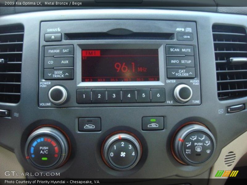 Metal Bronze / Beige 2009 Kia Optima LX