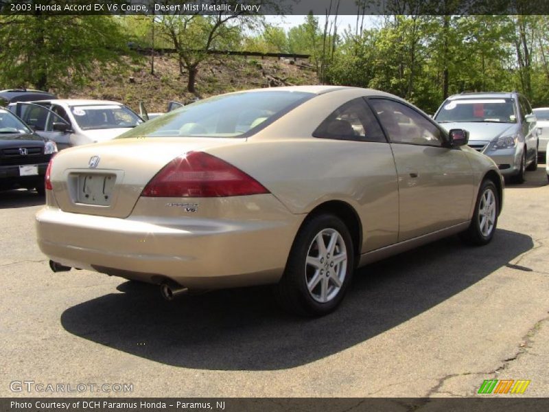 Desert Mist Metallic / Ivory 2003 Honda Accord EX V6 Coupe