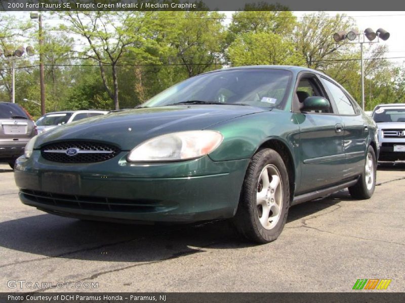 Tropic Green Metallic / Medium Graphite 2000 Ford Taurus SE