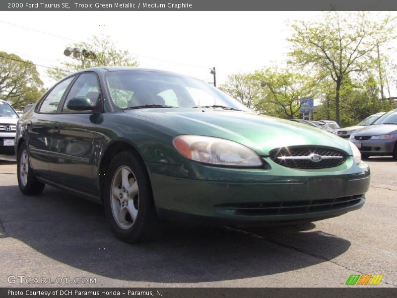 Tropic Green Metallic / Medium Graphite 2000 Ford Taurus SE