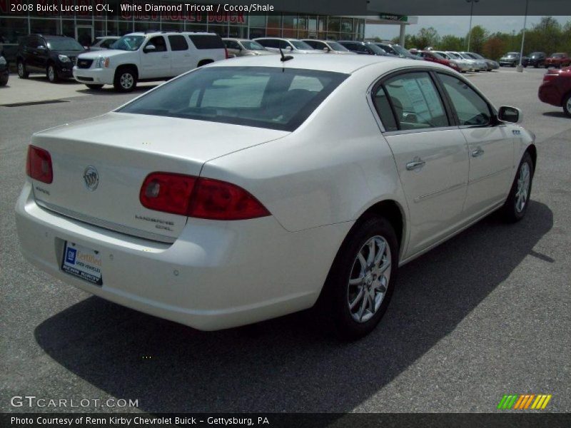 White Diamond Tricoat / Cocoa/Shale 2008 Buick Lucerne CXL