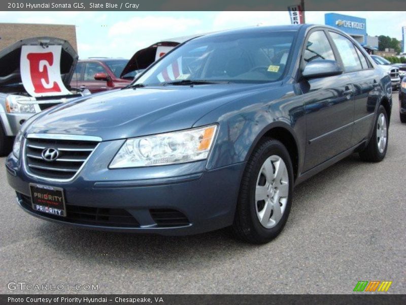Slate Blue / Gray 2010 Hyundai Sonata GLS