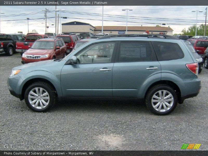 Sage Green Metallic / Platinum 2011 Subaru Forester 2.5 X Limited