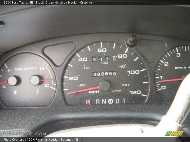 Tropic Green Metallic / Medium Graphite 2000 Ford Taurus SE