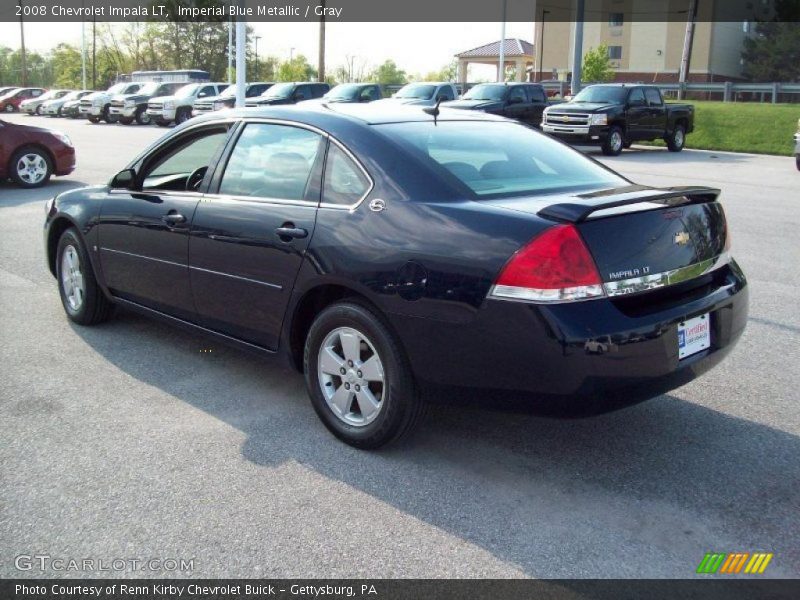 Imperial Blue Metallic / Gray 2008 Chevrolet Impala LT
