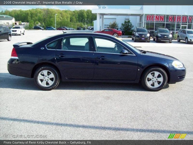 Imperial Blue Metallic / Gray 2008 Chevrolet Impala LT