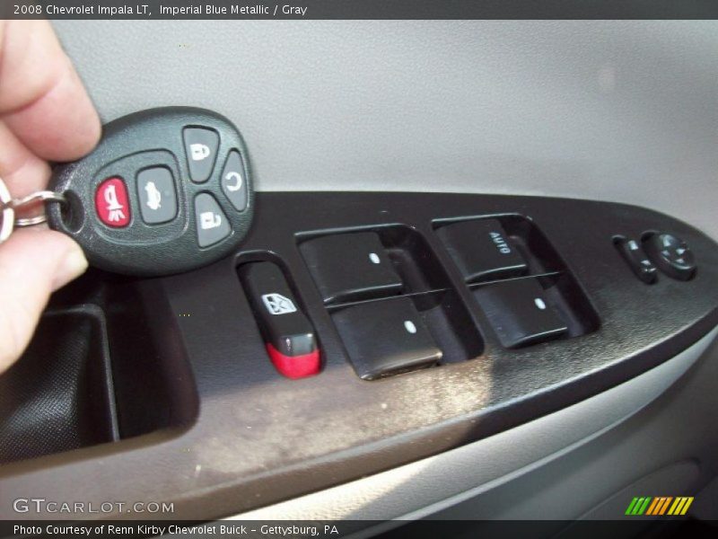 Imperial Blue Metallic / Gray 2008 Chevrolet Impala LT