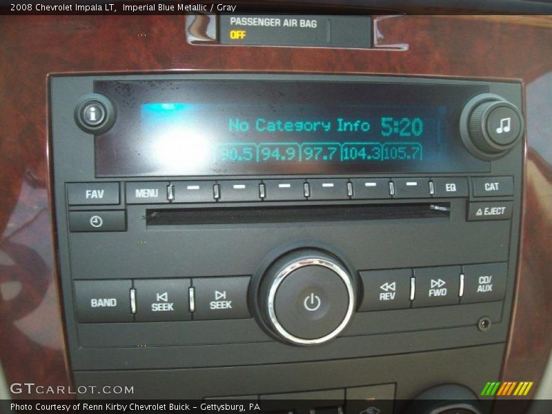 Imperial Blue Metallic / Gray 2008 Chevrolet Impala LT