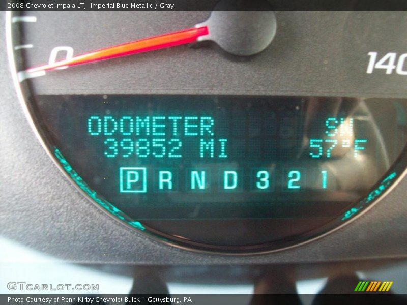 Imperial Blue Metallic / Gray 2008 Chevrolet Impala LT