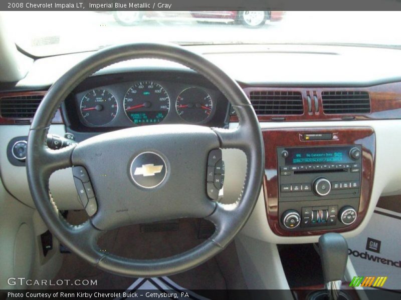 Imperial Blue Metallic / Gray 2008 Chevrolet Impala LT