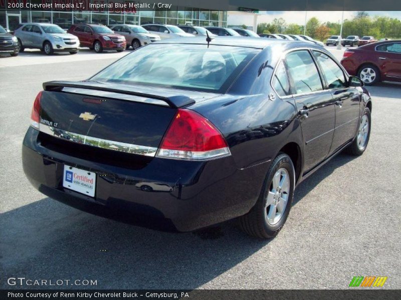 Imperial Blue Metallic / Gray 2008 Chevrolet Impala LT