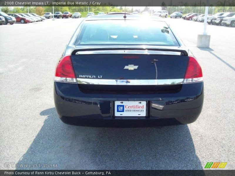 Imperial Blue Metallic / Gray 2008 Chevrolet Impala LT