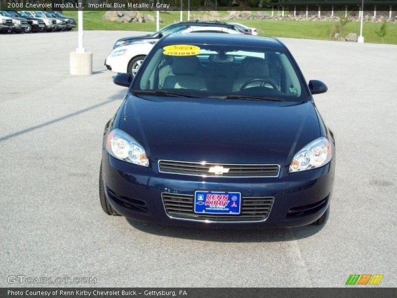 Imperial Blue Metallic / Gray 2008 Chevrolet Impala LT