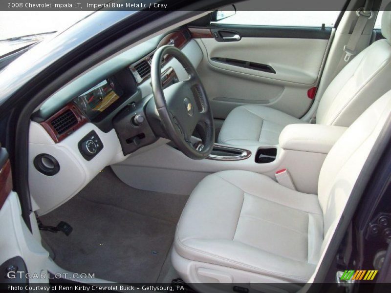 Imperial Blue Metallic / Gray 2008 Chevrolet Impala LT