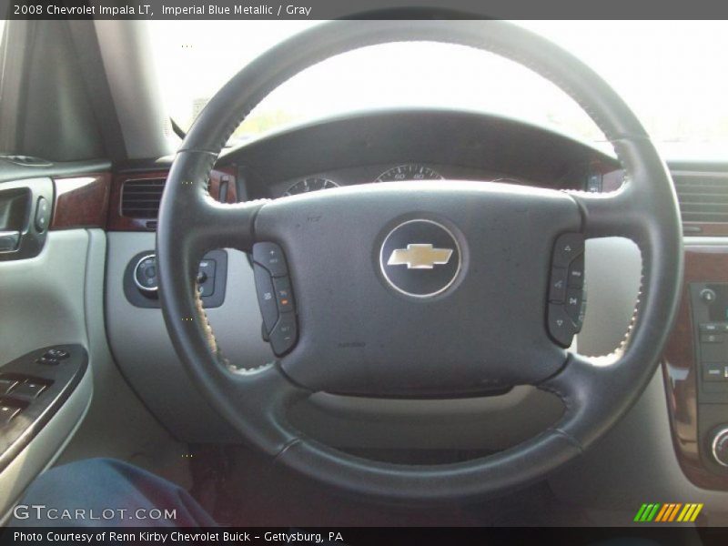 Imperial Blue Metallic / Gray 2008 Chevrolet Impala LT
