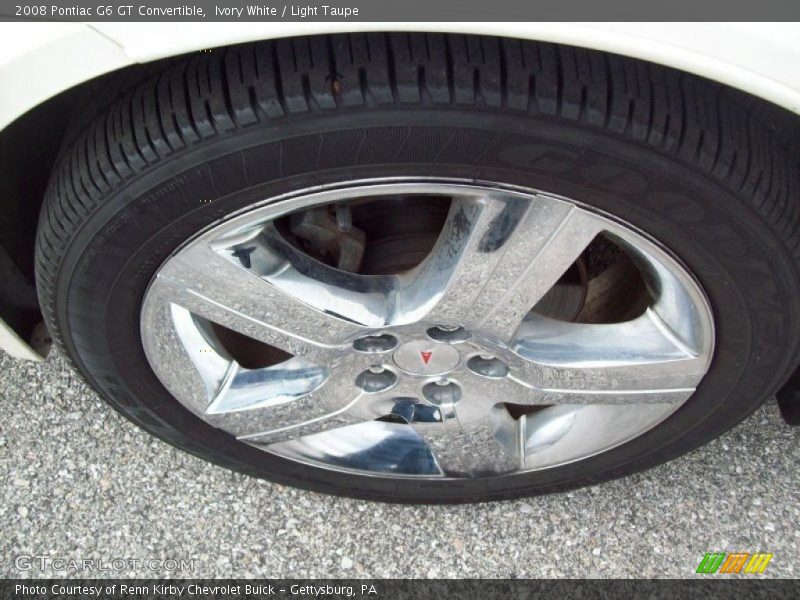 Ivory White / Light Taupe 2008 Pontiac G6 GT Convertible