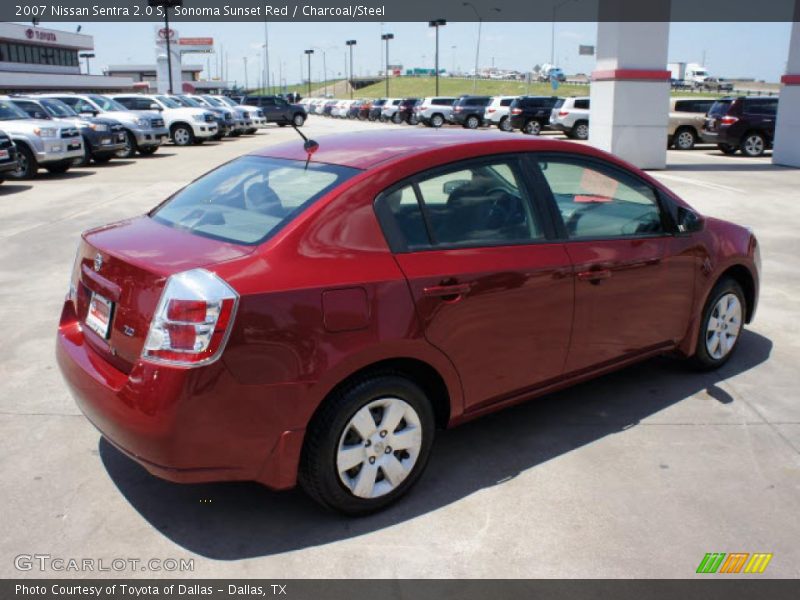 Sonoma Sunset Red / Charcoal/Steel 2007 Nissan Sentra 2.0 S