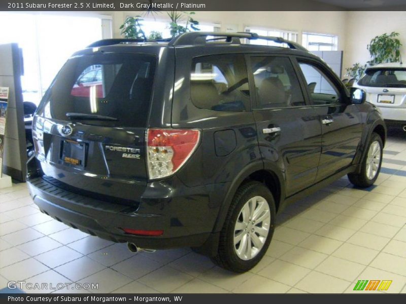 Dark Gray Metallic / Platinum 2011 Subaru Forester 2.5 X Limited