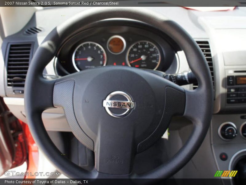 Sonoma Sunset Red / Charcoal/Steel 2007 Nissan Sentra 2.0 S