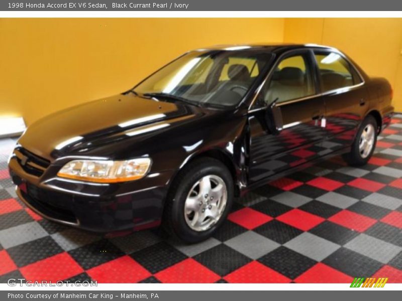 Black Currant Pearl / Ivory 1998 Honda Accord EX V6 Sedan