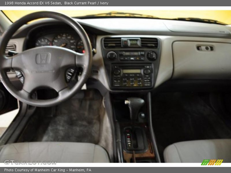 Black Currant Pearl / Ivory 1998 Honda Accord EX V6 Sedan