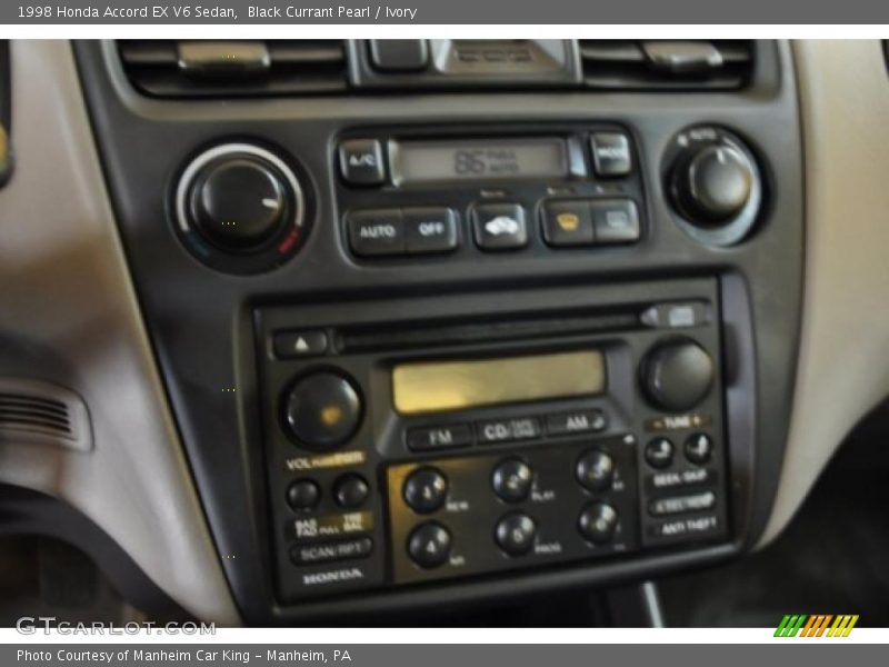 Black Currant Pearl / Ivory 1998 Honda Accord EX V6 Sedan