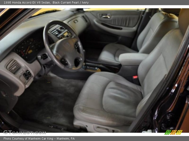 Black Currant Pearl / Ivory 1998 Honda Accord EX V6 Sedan