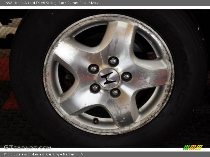 Black Currant Pearl / Ivory 1998 Honda Accord EX V6 Sedan