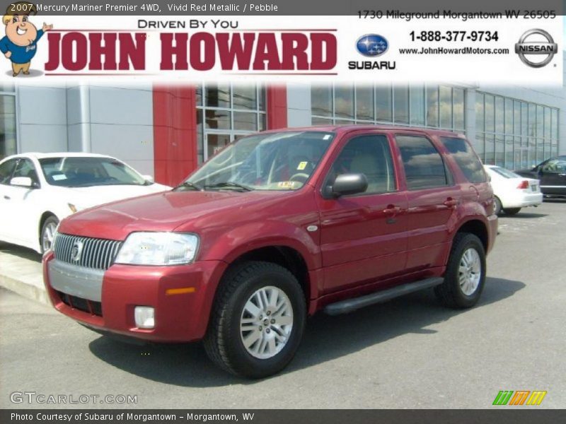 Vivid Red Metallic / Pebble 2007 Mercury Mariner Premier 4WD