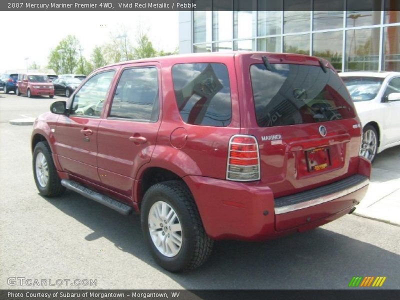 Vivid Red Metallic / Pebble 2007 Mercury Mariner Premier 4WD