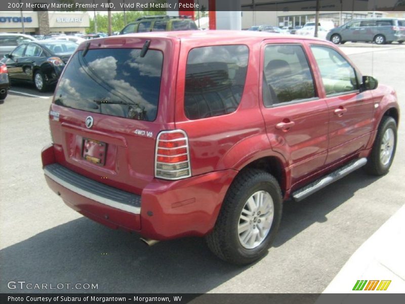 Vivid Red Metallic / Pebble 2007 Mercury Mariner Premier 4WD