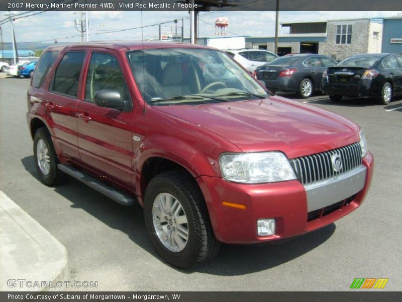 Vivid Red Metallic / Pebble 2007 Mercury Mariner Premier 4WD