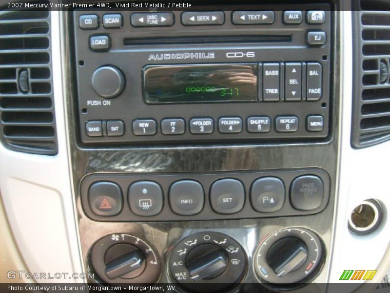 Vivid Red Metallic / Pebble 2007 Mercury Mariner Premier 4WD