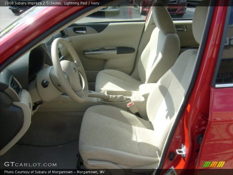 Lightning Red / Ivory 2008 Subaru Impreza 2.5i Sedan
