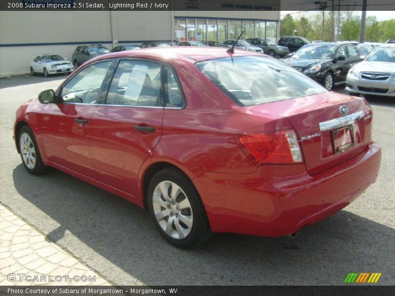 Lightning Red / Ivory 2008 Subaru Impreza 2.5i Sedan