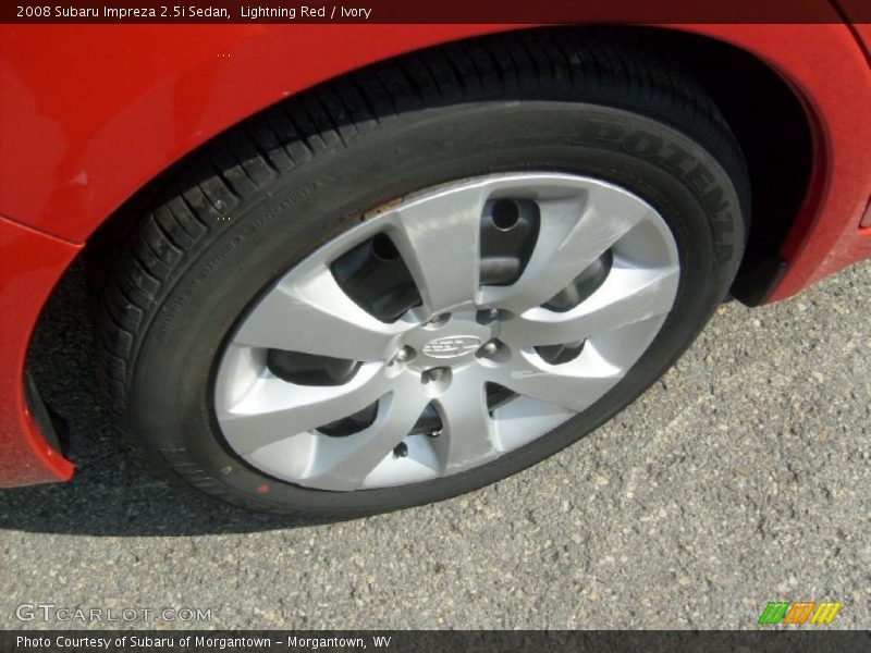 Lightning Red / Ivory 2008 Subaru Impreza 2.5i Sedan