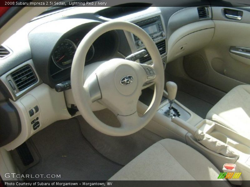Lightning Red / Ivory 2008 Subaru Impreza 2.5i Sedan