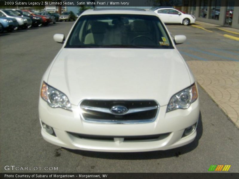 Satin White Pearl / Warm Ivory 2009 Subaru Legacy 2.5i Limited Sedan