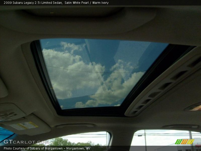 Satin White Pearl / Warm Ivory 2009 Subaru Legacy 2.5i Limited Sedan