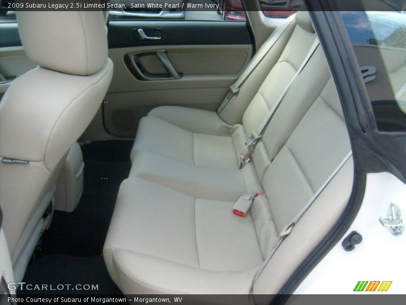 Satin White Pearl / Warm Ivory 2009 Subaru Legacy 2.5i Limited Sedan