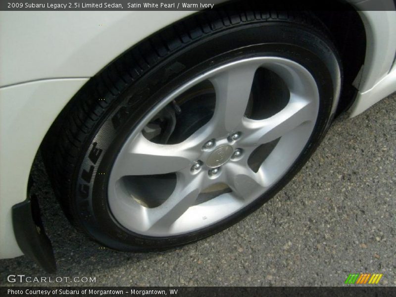 Satin White Pearl / Warm Ivory 2009 Subaru Legacy 2.5i Limited Sedan