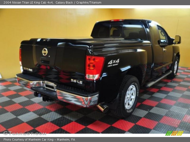 Galaxy Black / Graphite/Titanium 2004 Nissan Titan LE King Cab 4x4