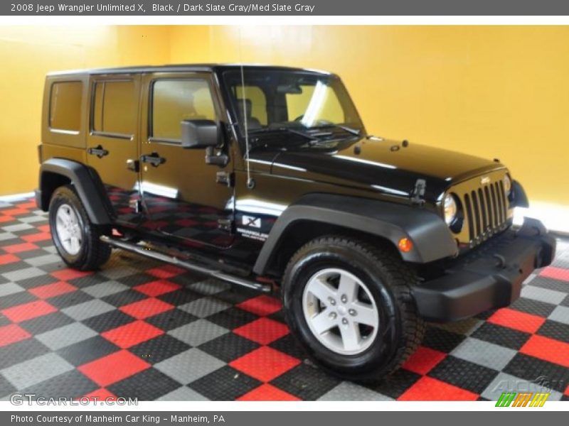 Black / Dark Slate Gray/Med Slate Gray 2008 Jeep Wrangler Unlimited X